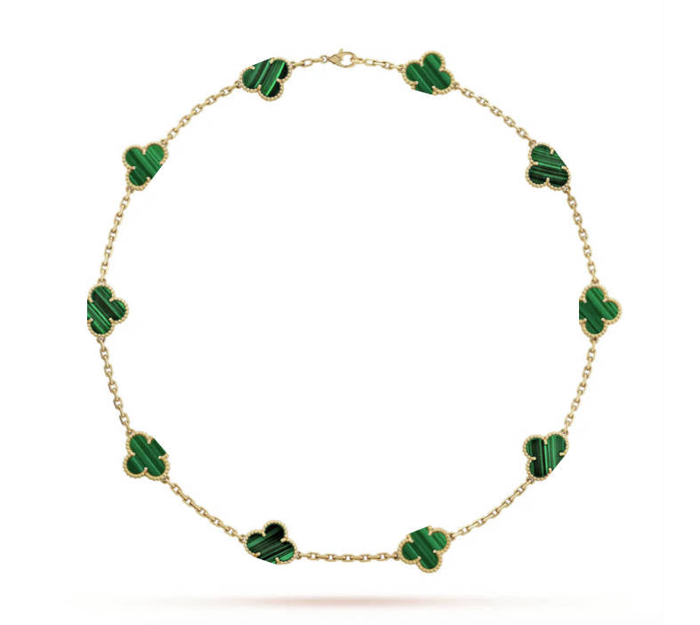 Wanderlust Studio Clover Leaf  Necklace,925 Silver, 18k Gold Plated,10 Motifs