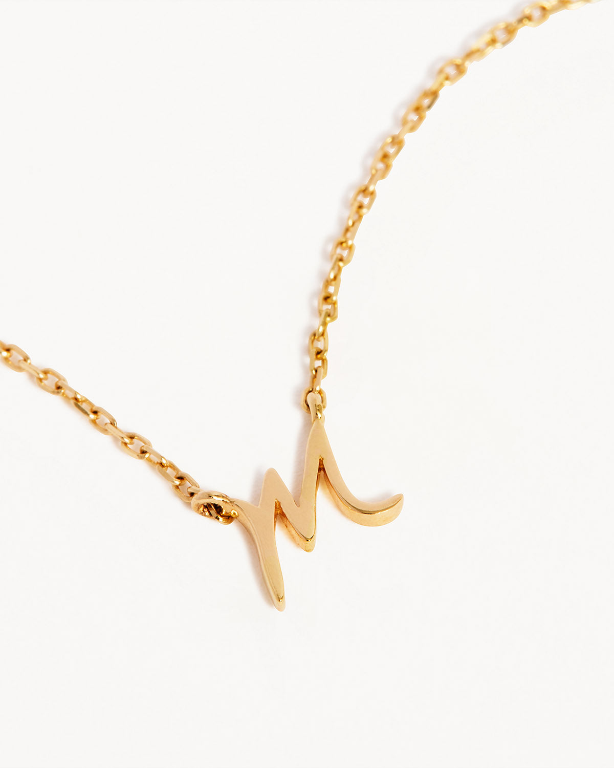 18k Plating Gold Love Letter Necklace
