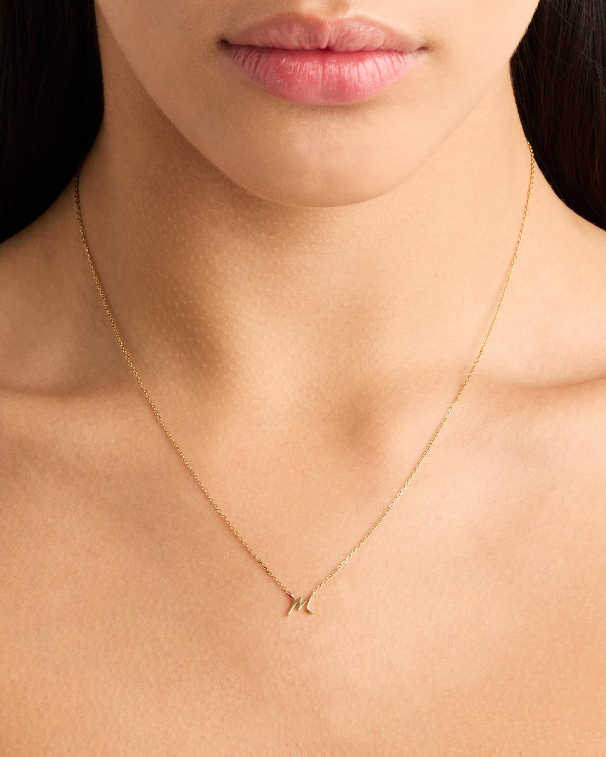 18k Plating Gold Love Letter Necklace
