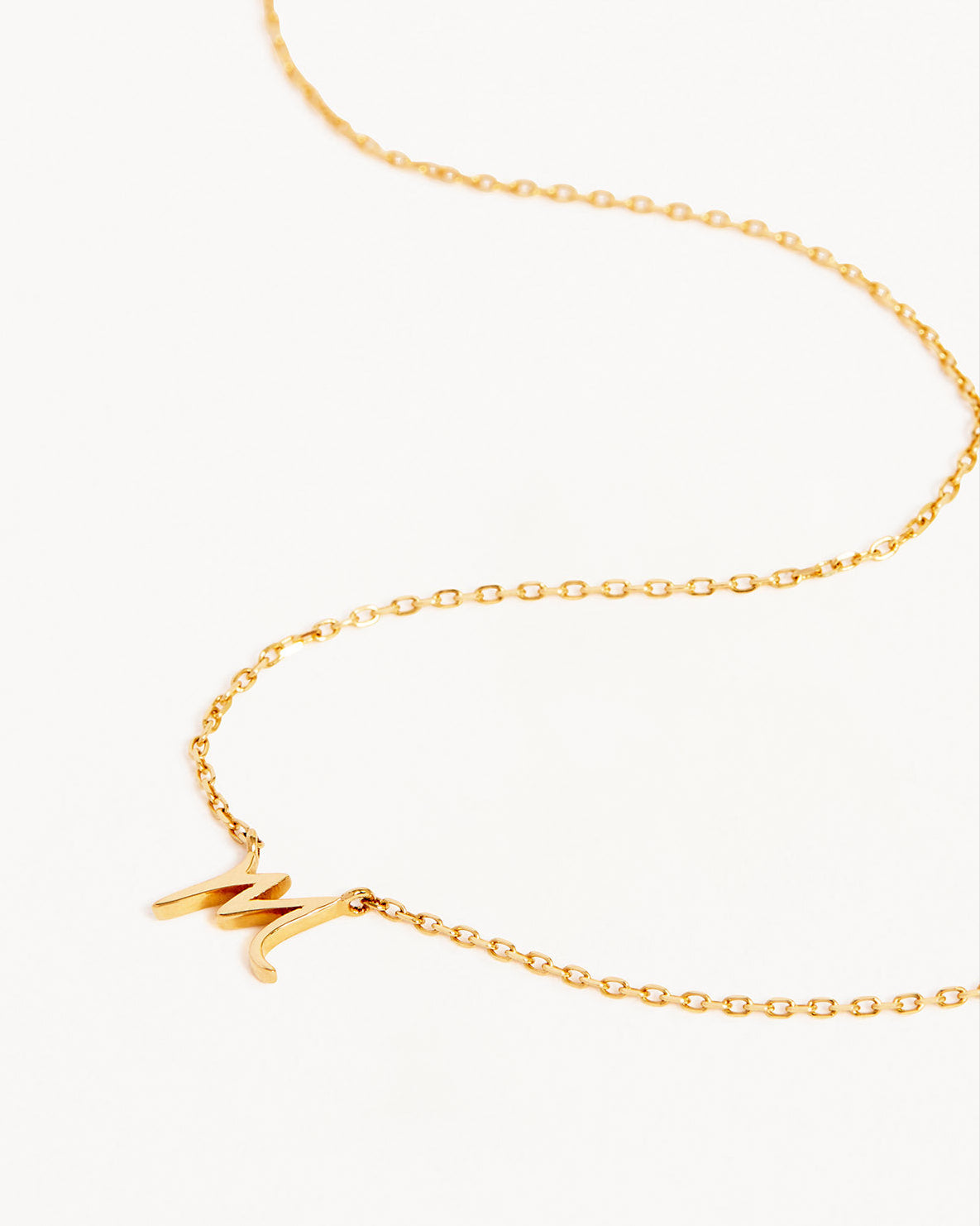 18k Plating Gold Love Letter Necklace