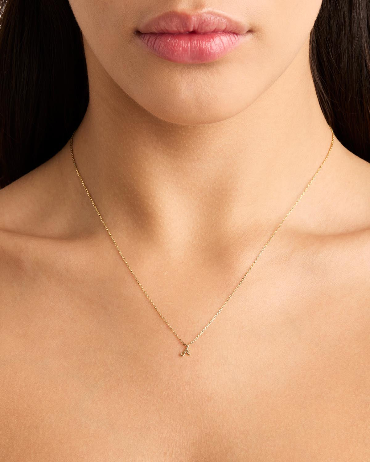 18k Plating Gold Love Letter Necklace