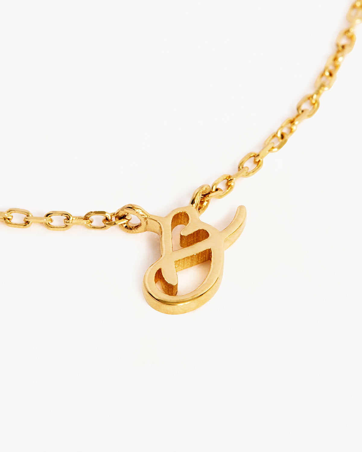 18k Plating Gold Love Letter Necklace