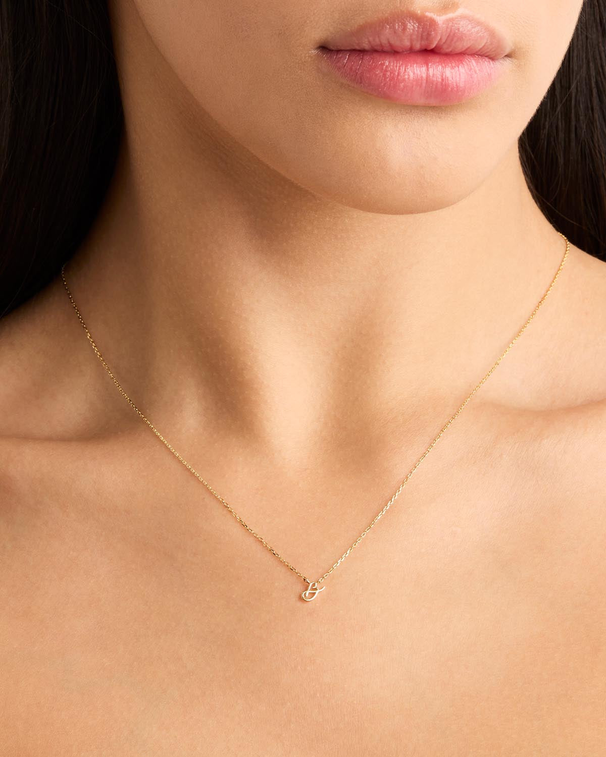18k Plating Gold Love Letter Necklace
