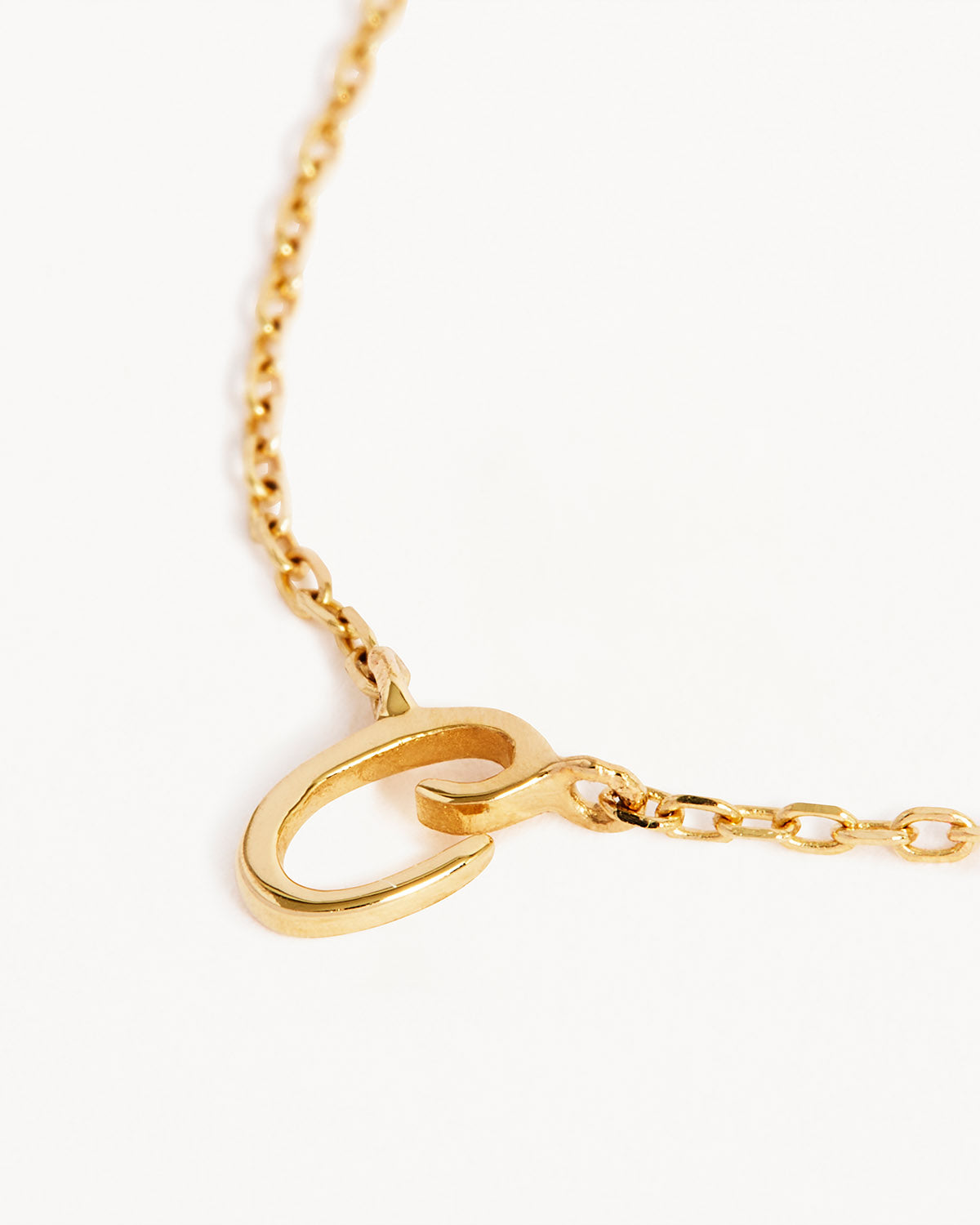 18k Plating Gold Love Letter Necklace