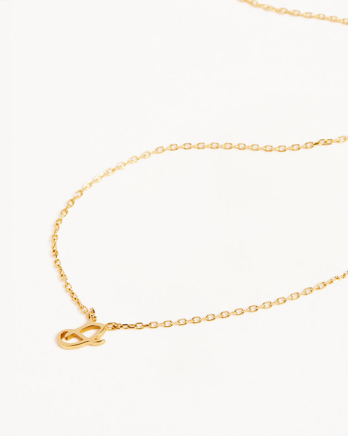 18k Plating Gold Love Letter Necklace