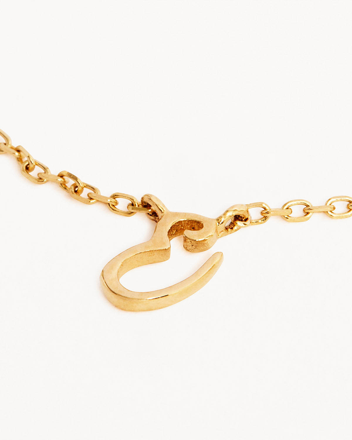 18k Plating Gold Love Letter Necklace