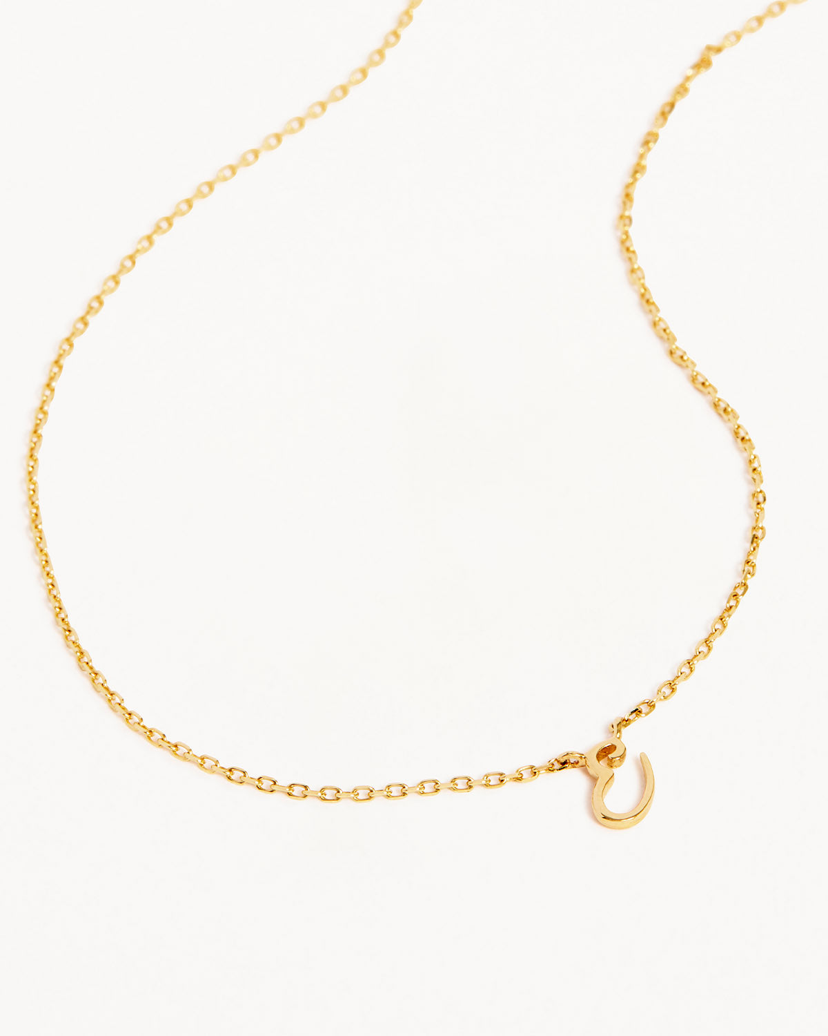 18k Plating Gold Love Letter Necklace