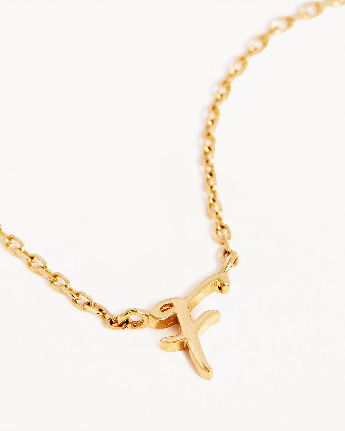 18k Plating Gold Love Letter Necklace