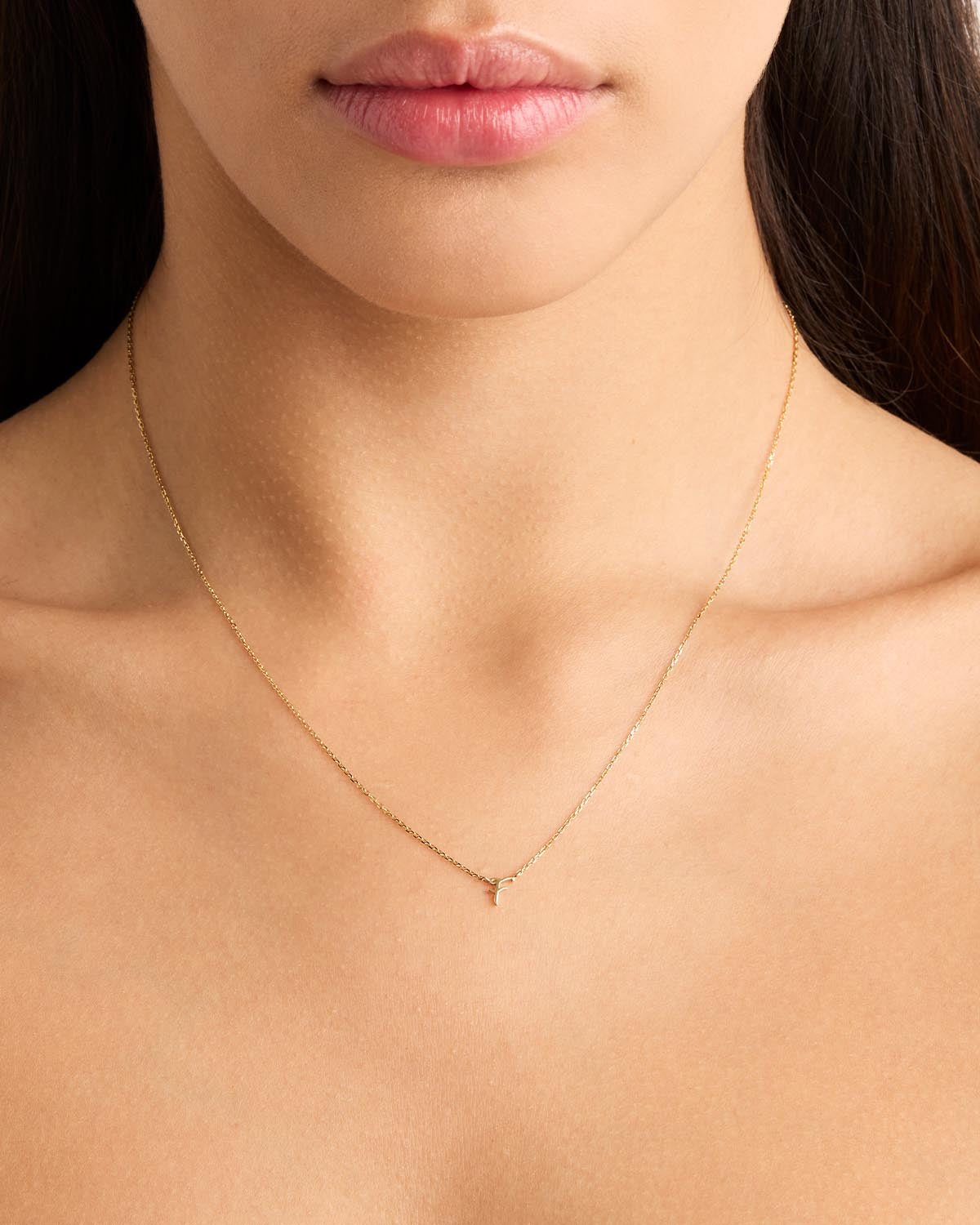 18k Plating Gold Love Letter Necklace