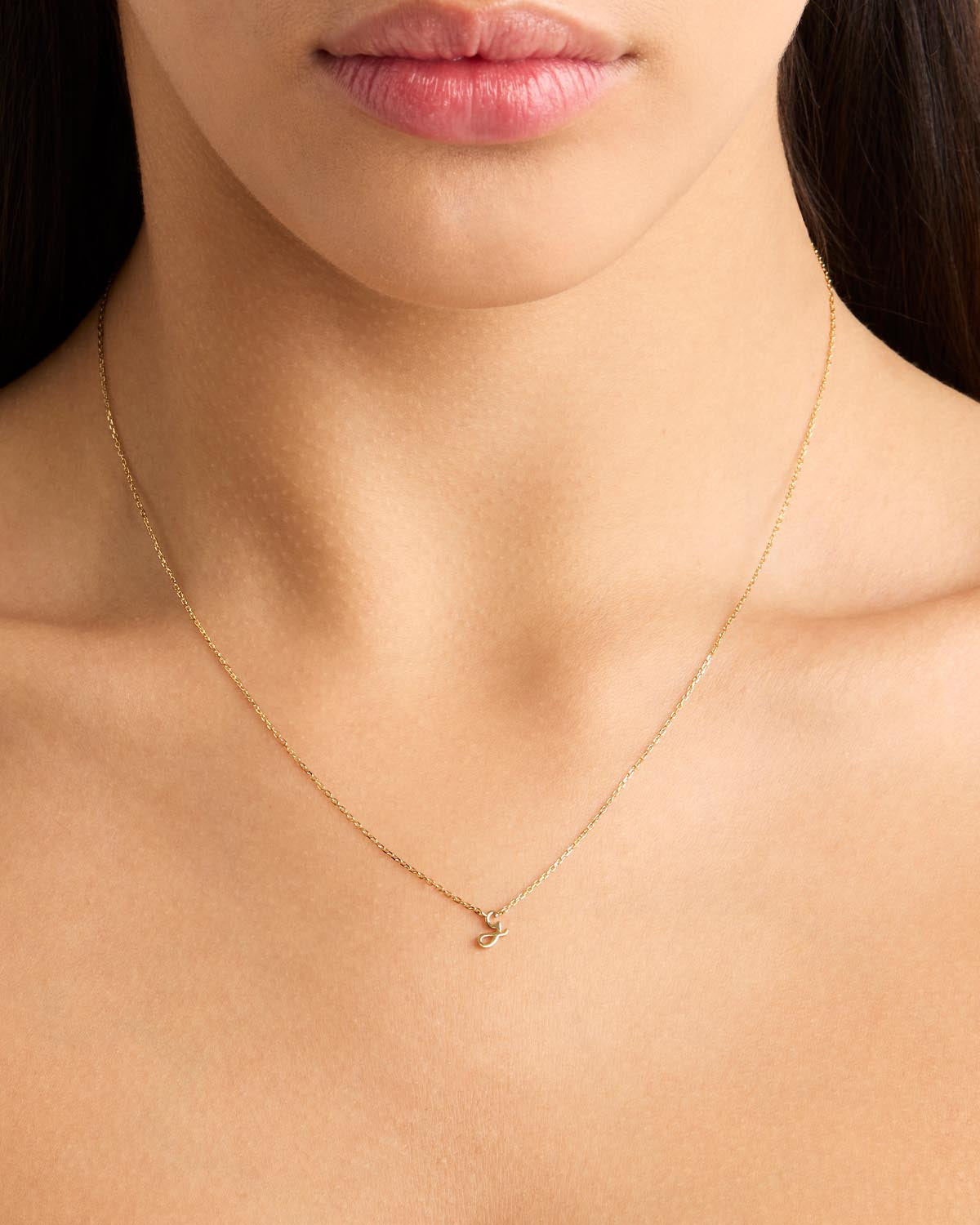 18k Plating Gold Love Letter Necklace