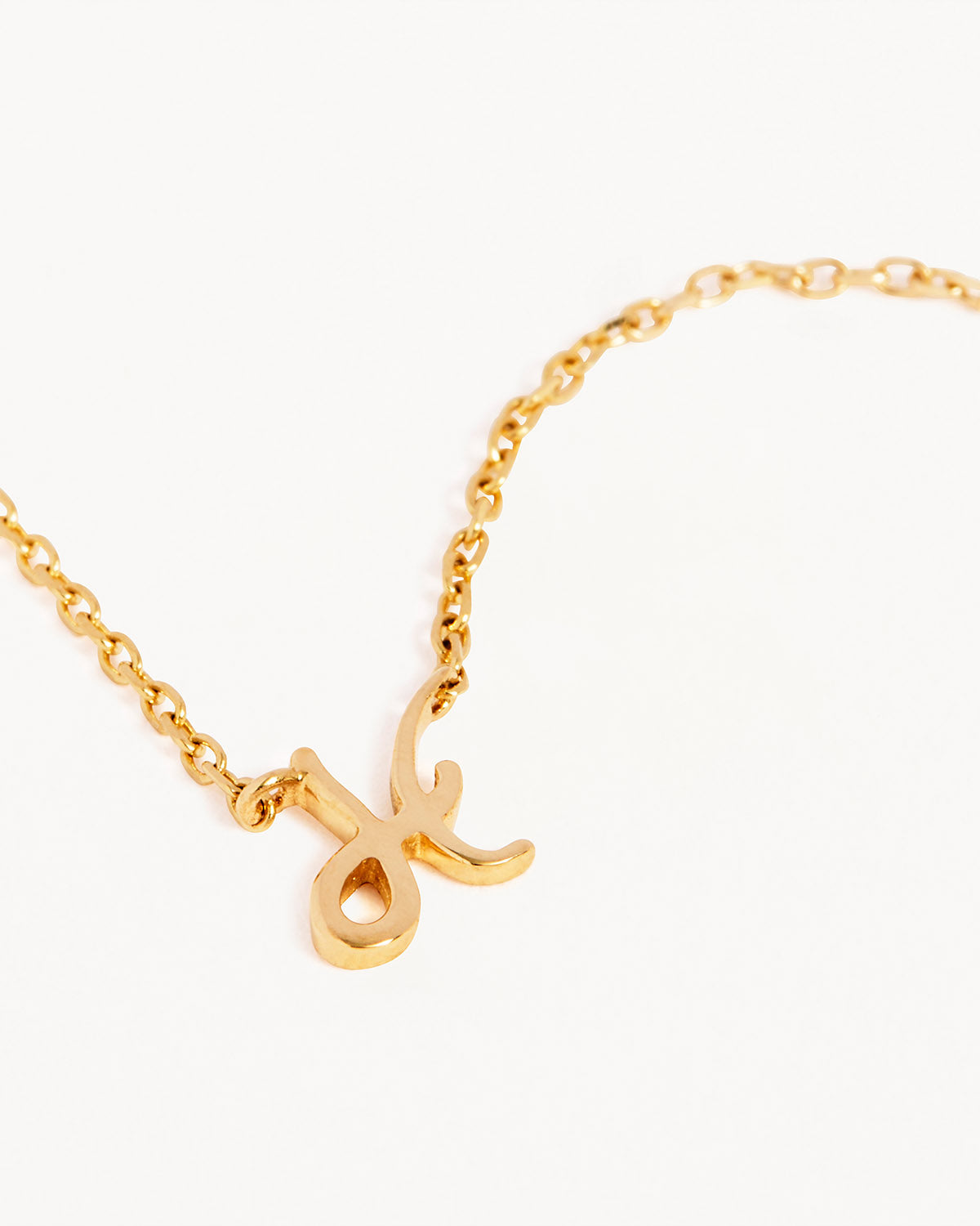 18k Plating Gold Love Letter Necklace