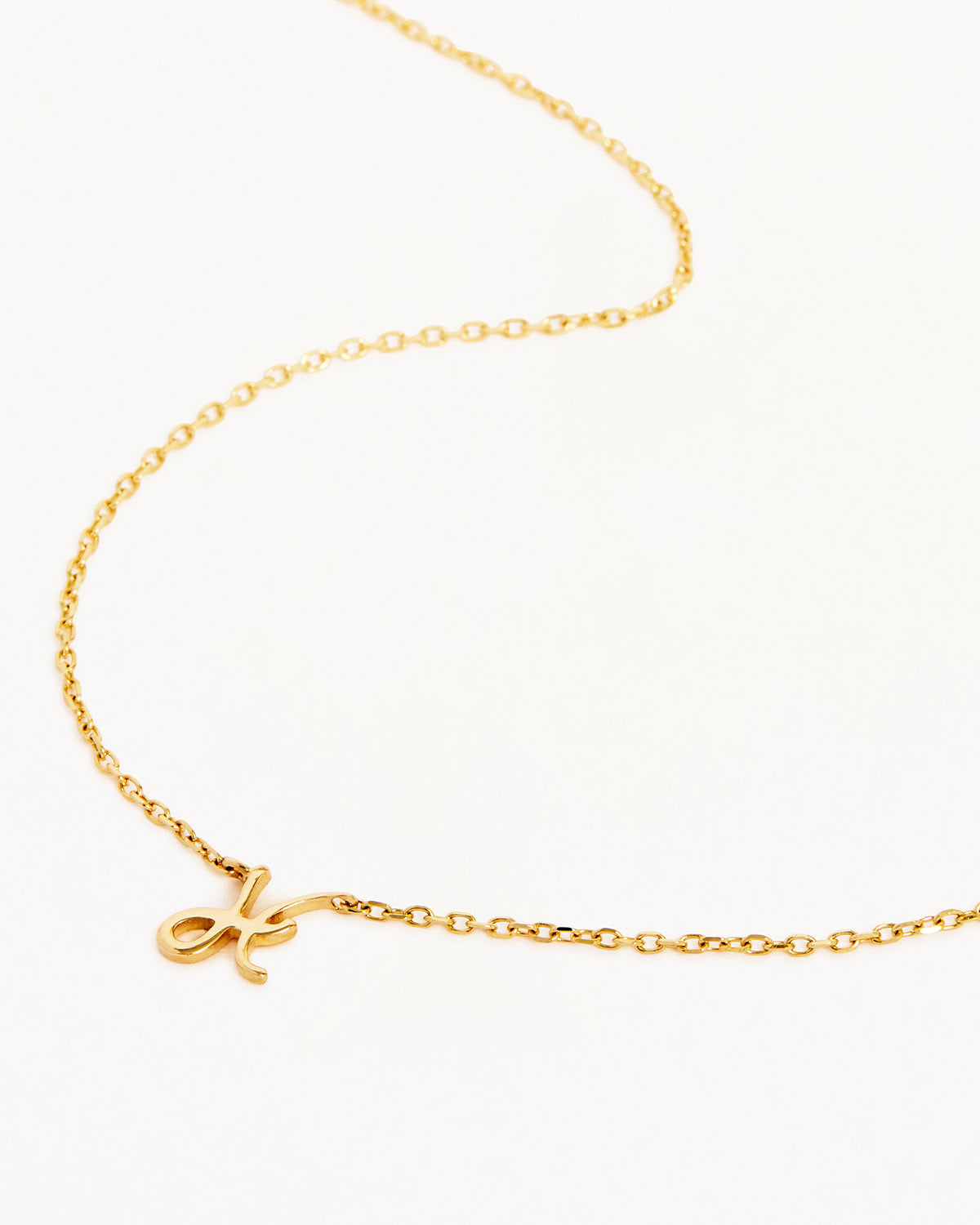 18k Plating Gold Love Letter Necklace