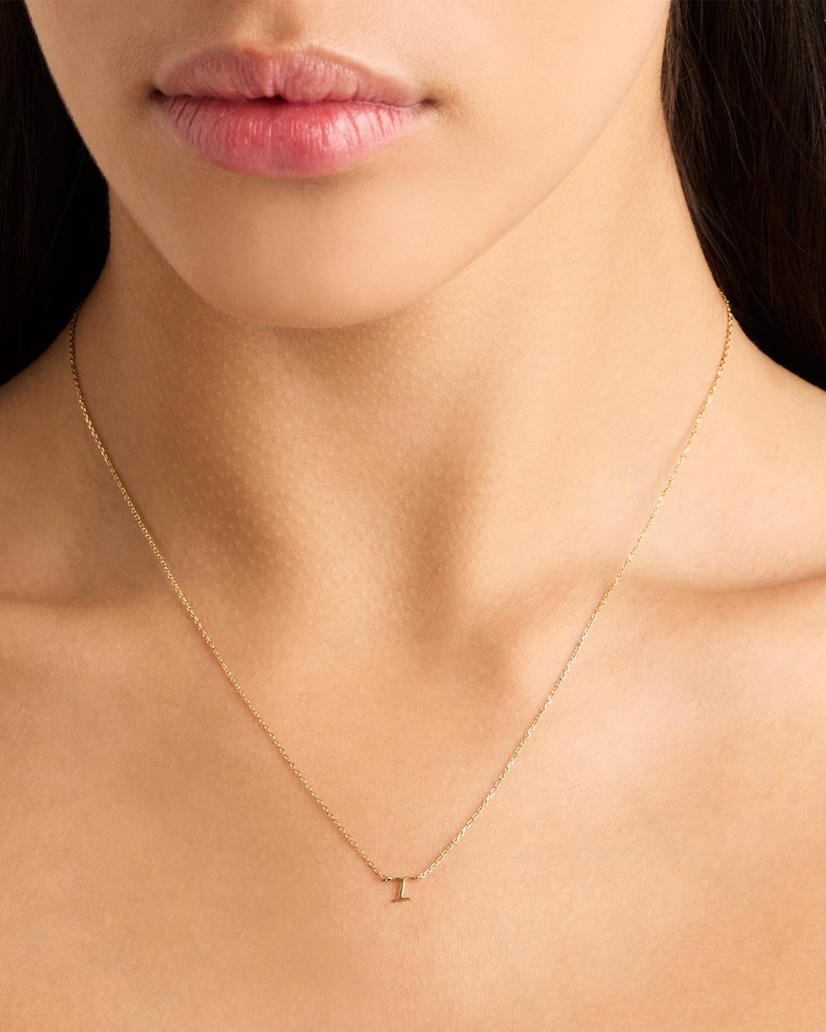 18k Plating Gold Love Letter Necklace