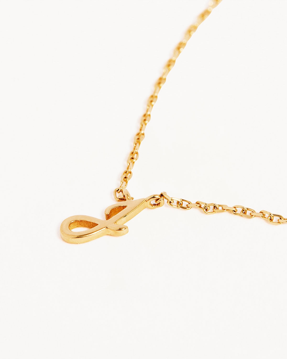 18k Plating Gold Love Letter Necklace