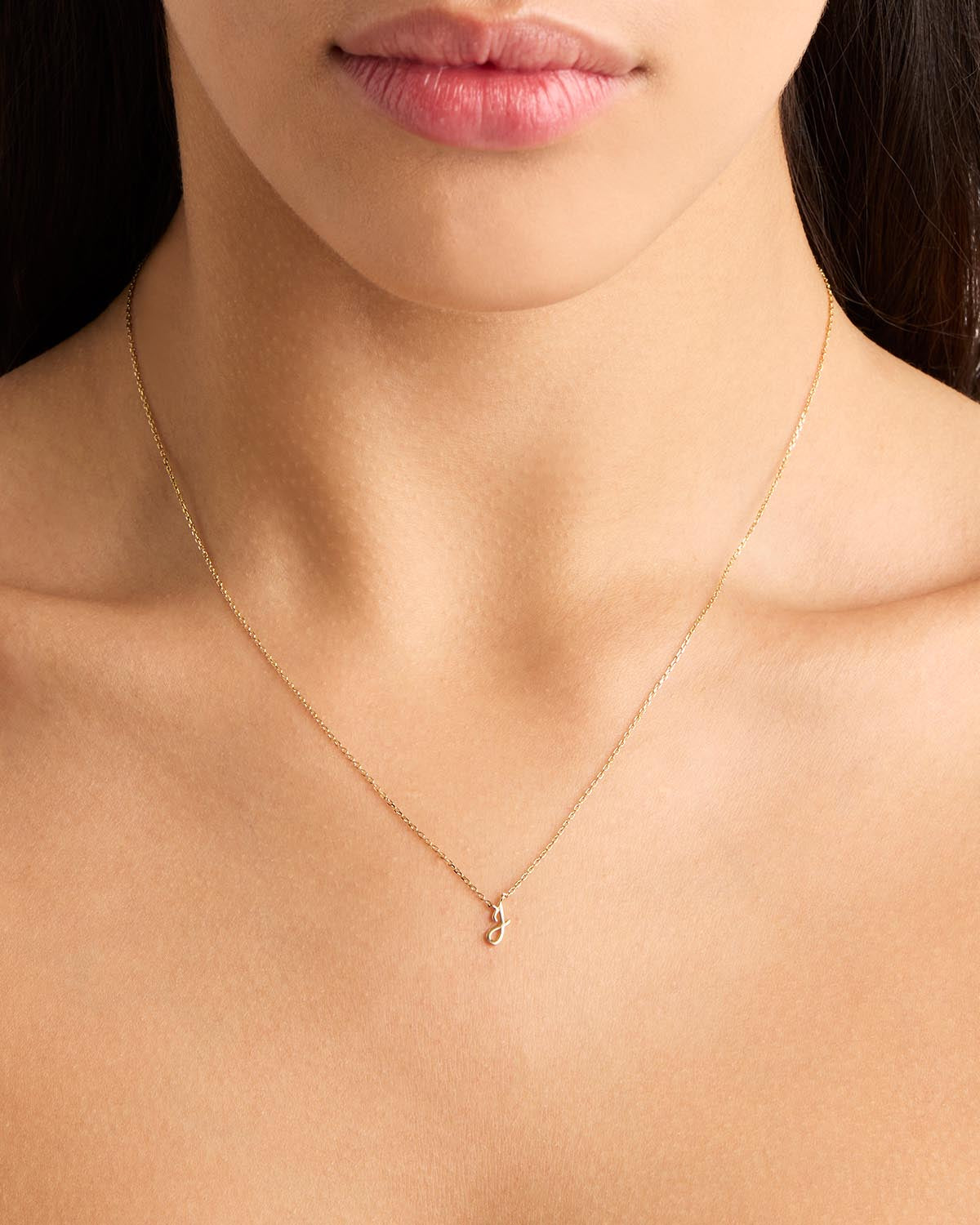 18k Plating Gold Love Letter Necklace