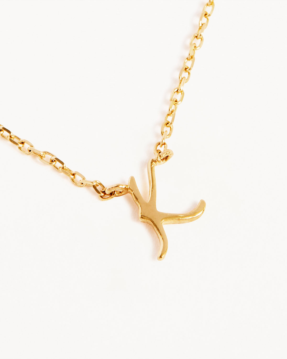 18k Plating Gold Love Letter Necklace