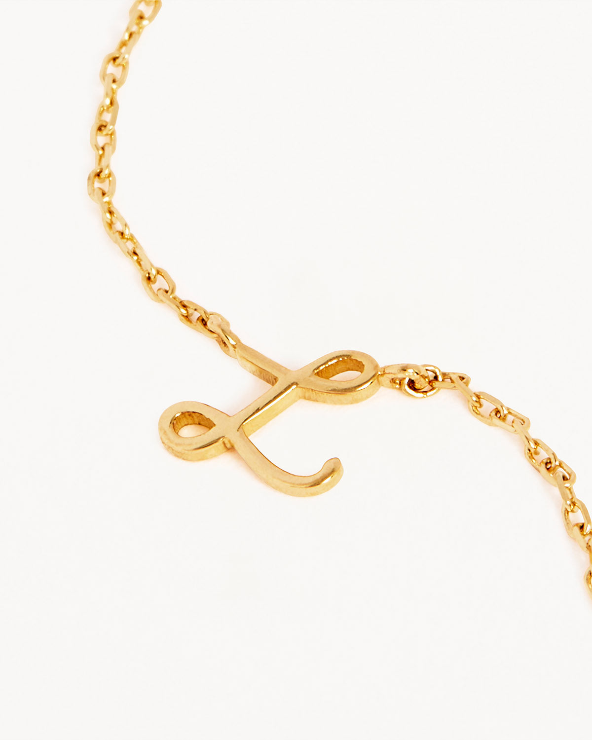 18k Plating Gold Love Letter Necklace