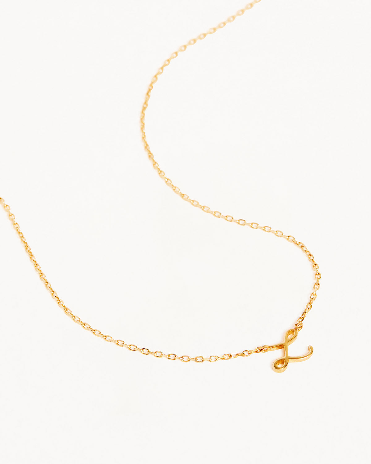 18k Plating Gold Love Letter Necklace