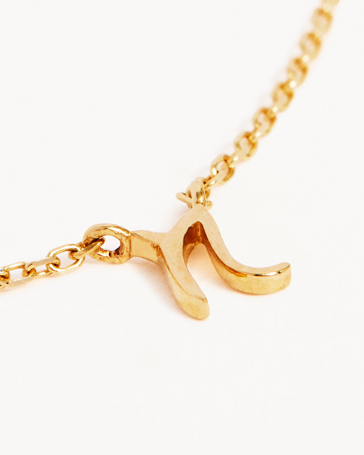 18k Plating Gold Love Letter Necklace