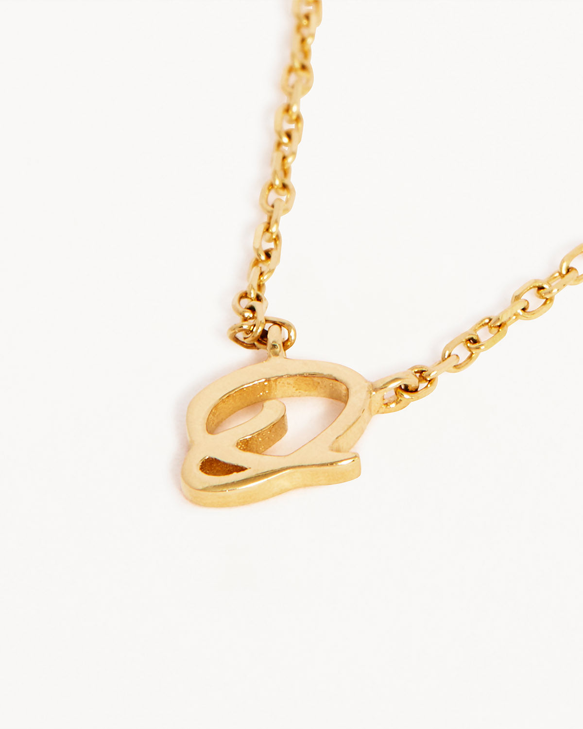 18k Plating Gold Love Letter Necklace