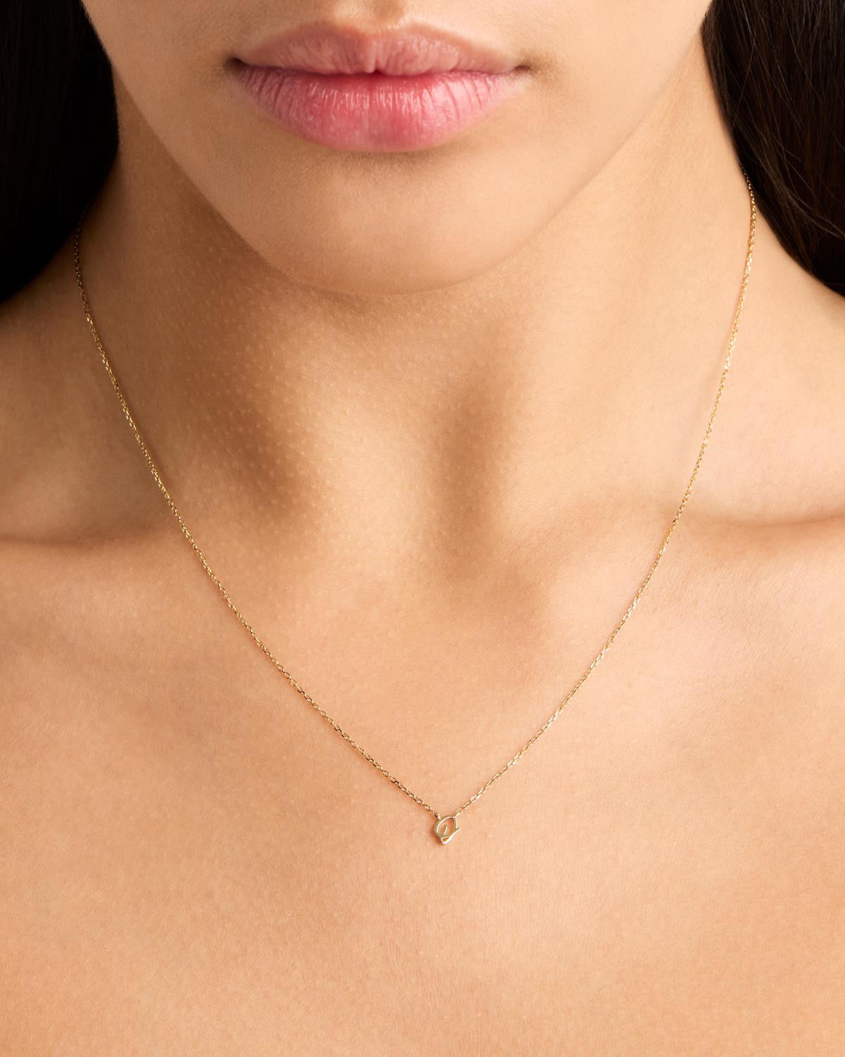 18k Plating Gold Love Letter Necklace