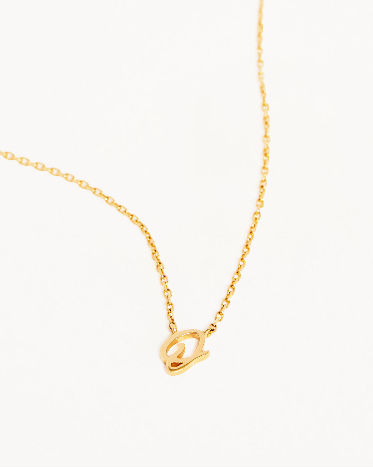 18k Plating Gold Love Letter Necklace