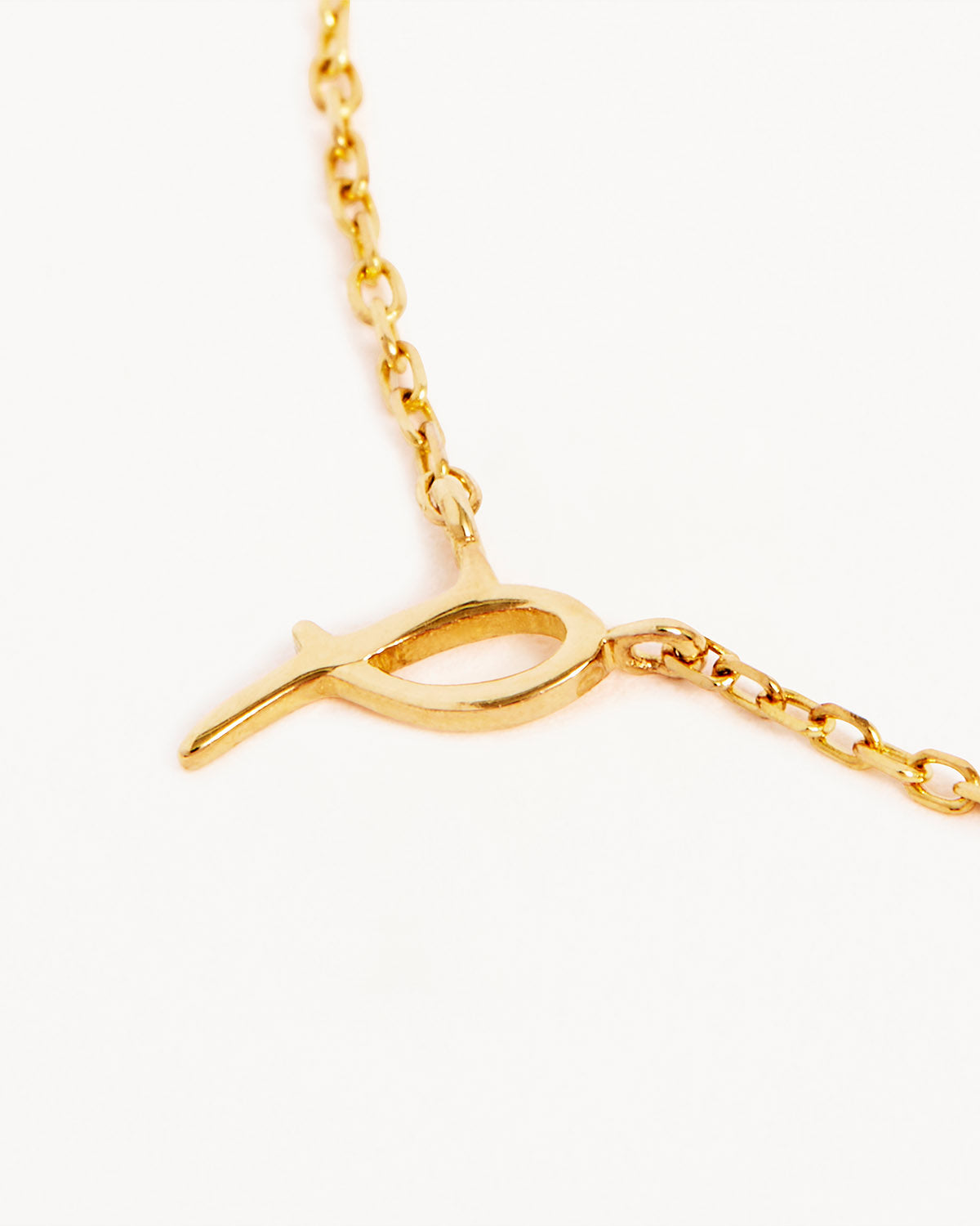 18k Plating Gold Love Letter Necklace