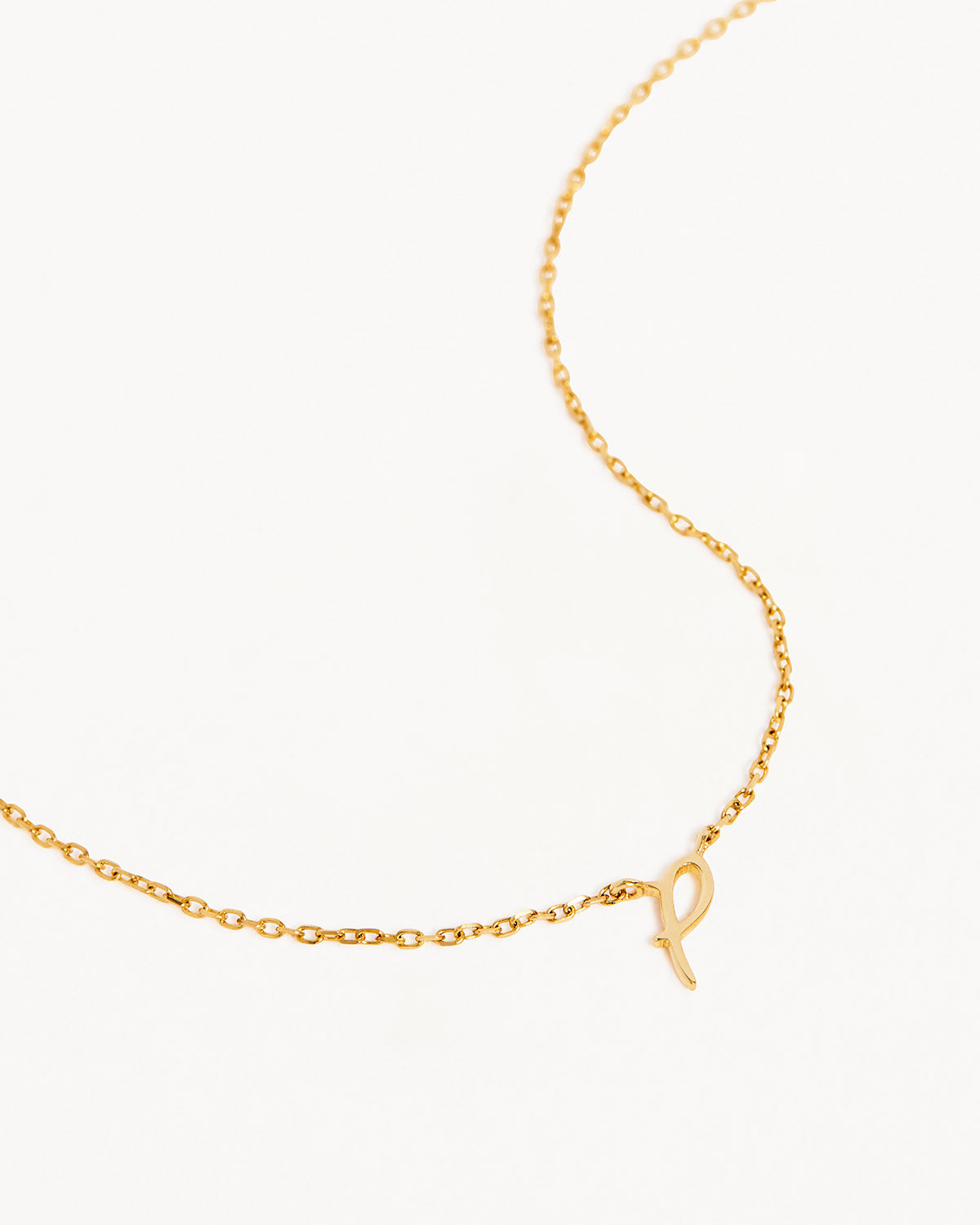 18k Plating Gold Love Letter Necklace