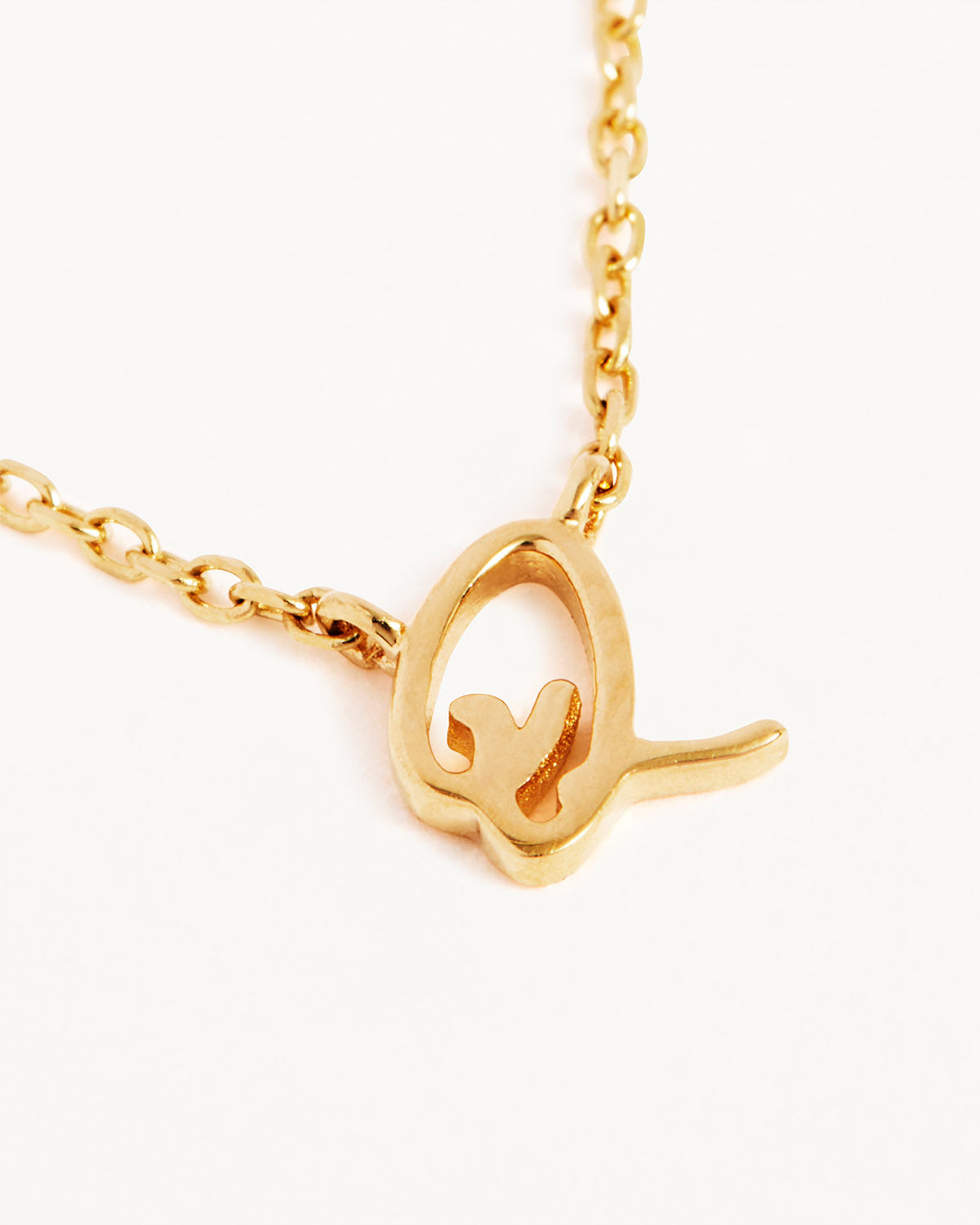 18k Plating Gold Love Letter Necklace