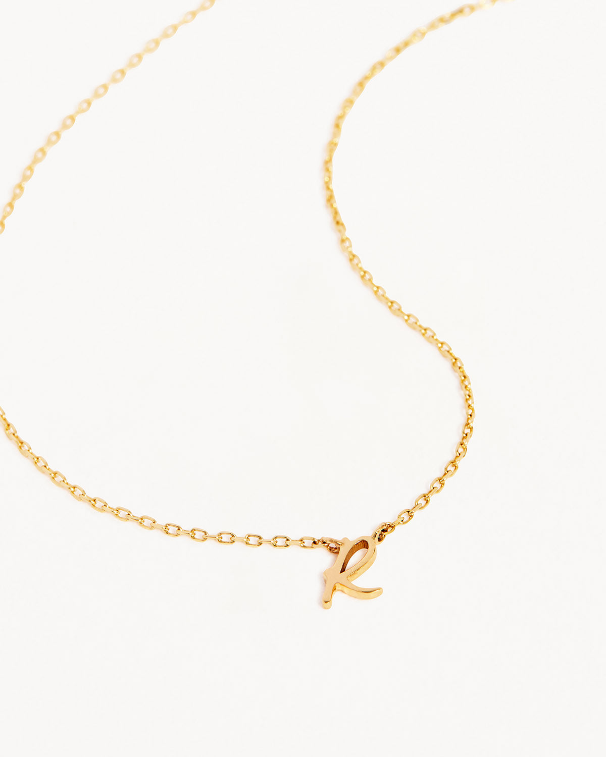 18k Plating Gold Love Letter Necklace