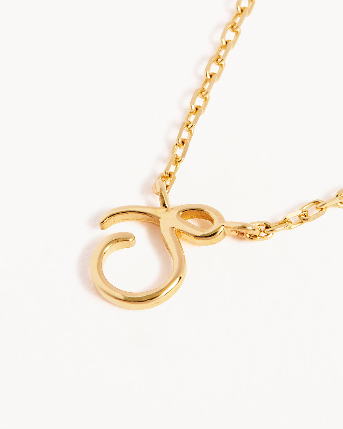 18k Plating Gold Love Letter Necklace