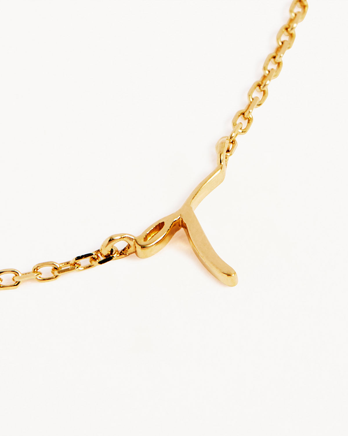 18k Plating Gold Love Letter Necklace