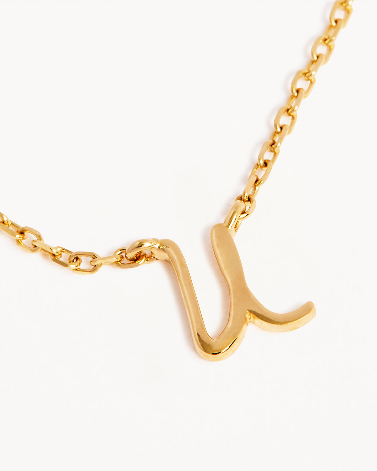 18k Plating Gold Love Letter Necklace