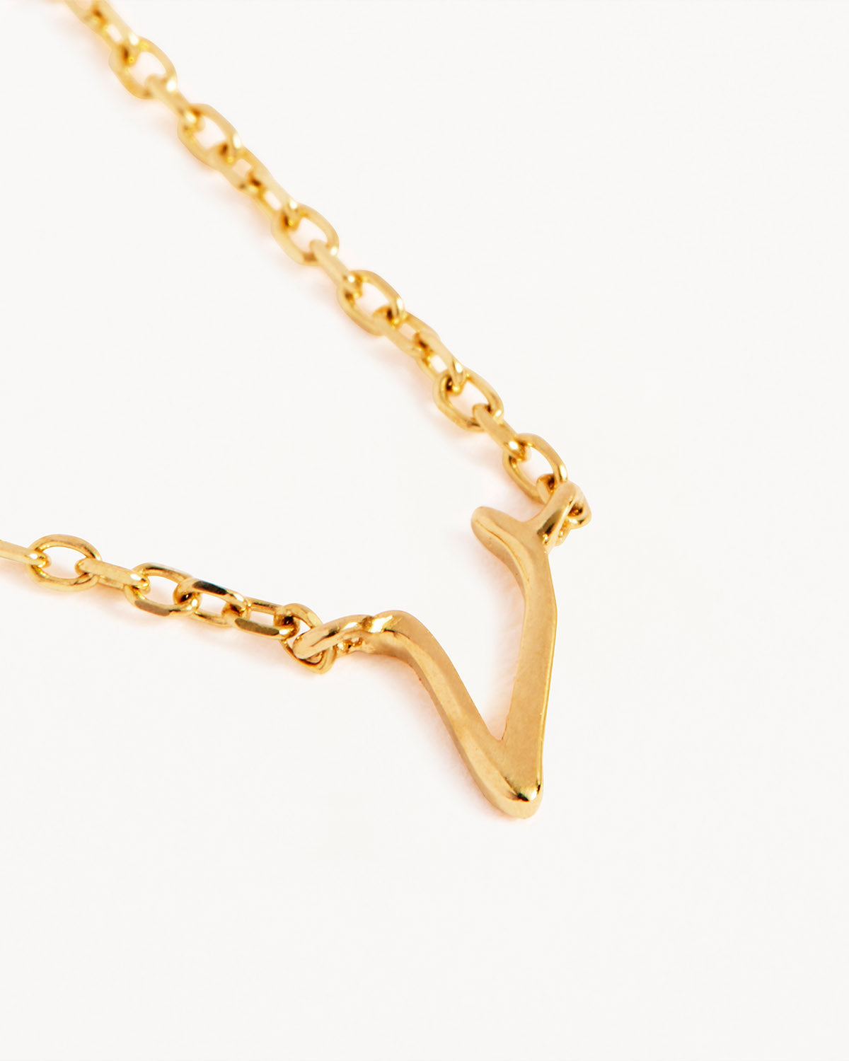 18k Plating Gold Love Letter Necklace