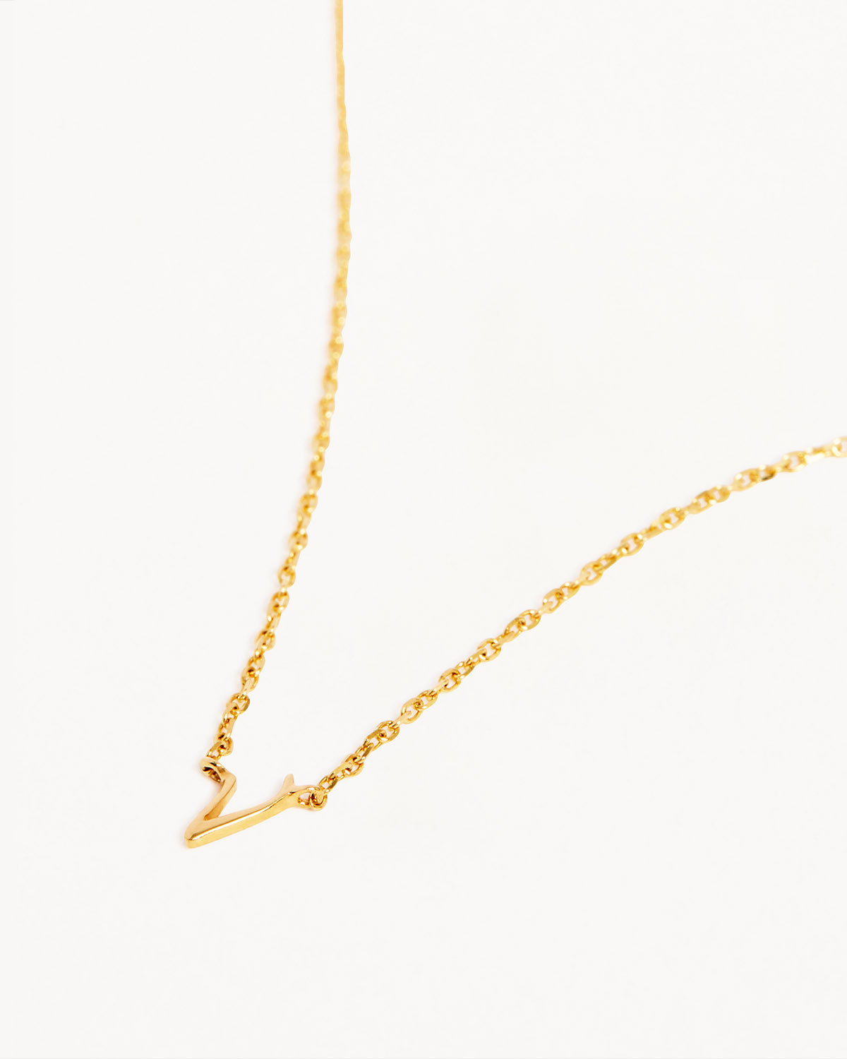 18k Plating Gold Love Letter Necklace