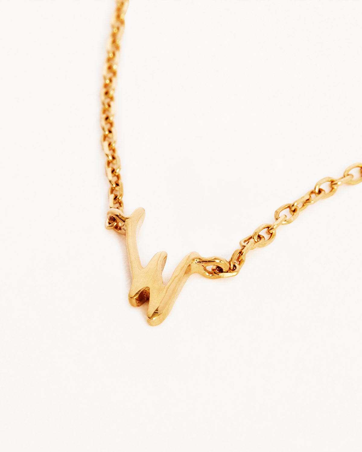 18k Plating Gold Love Letter Necklace