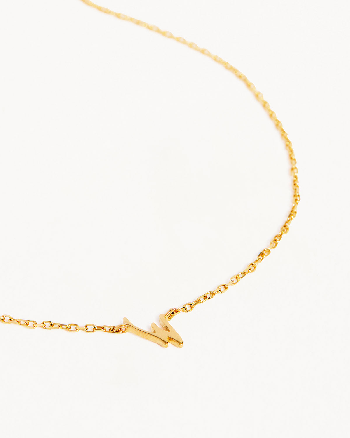 18k Plating Gold Love Letter Necklace