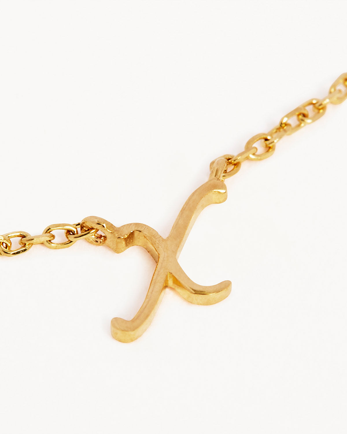 18k Plating Gold Love Letter Necklace