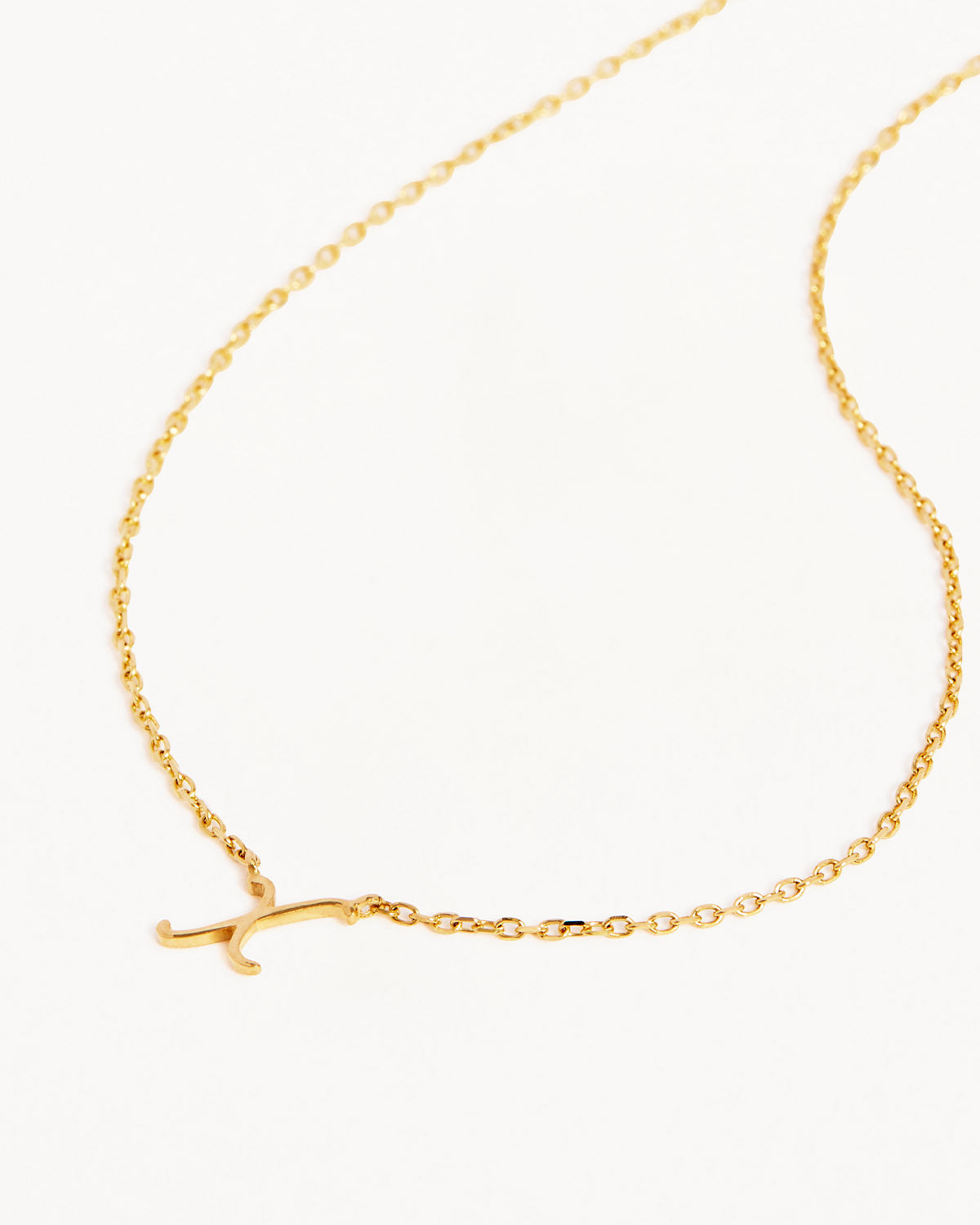18k Plating Gold Love Letter Necklace