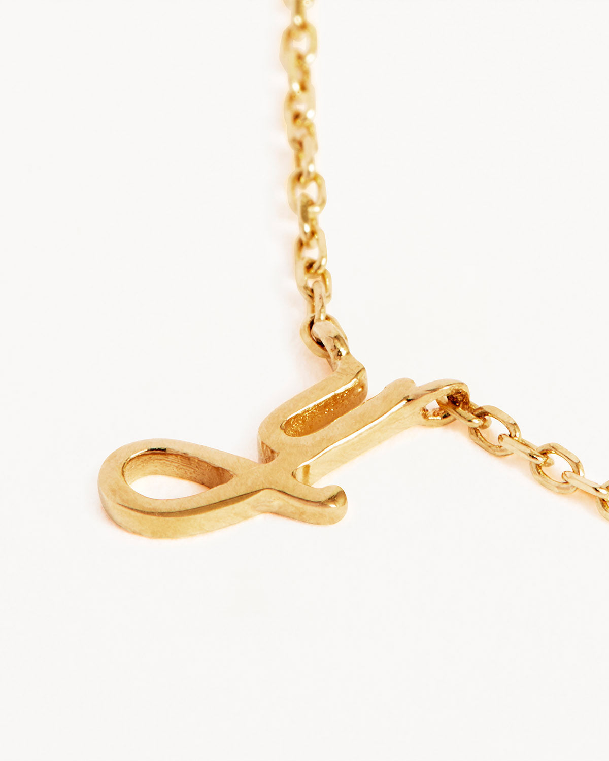 18k Plating Gold Love Letter Necklace