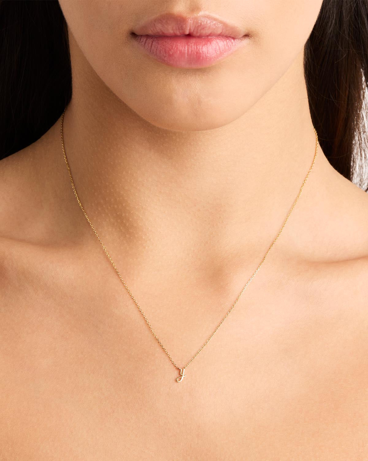 18k Plating Gold Love Letter Necklace