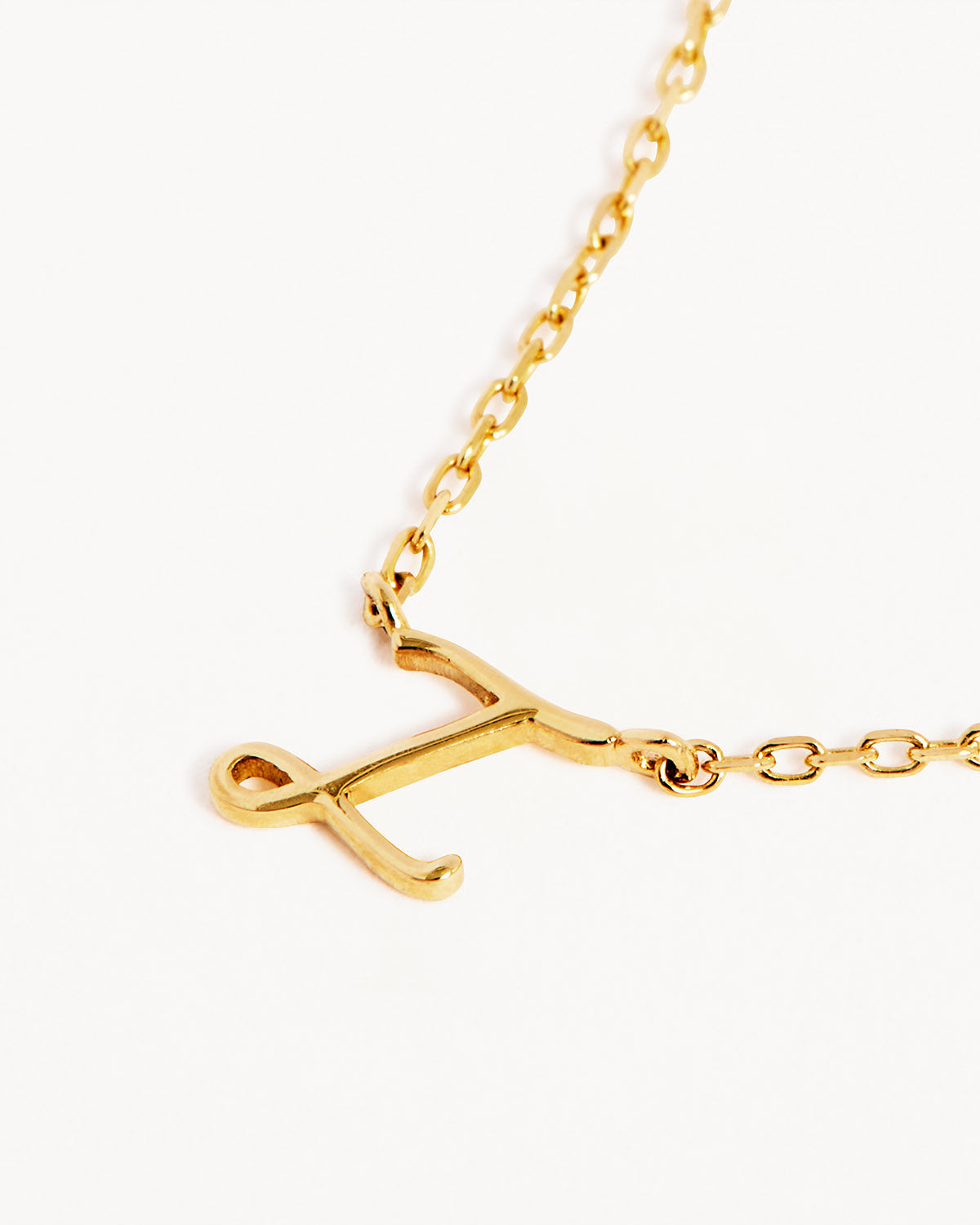 18k Plating Gold Love Letter Necklace