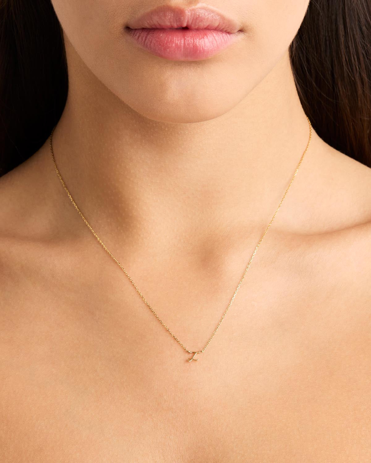 18k Plating Gold Love Letter Necklace