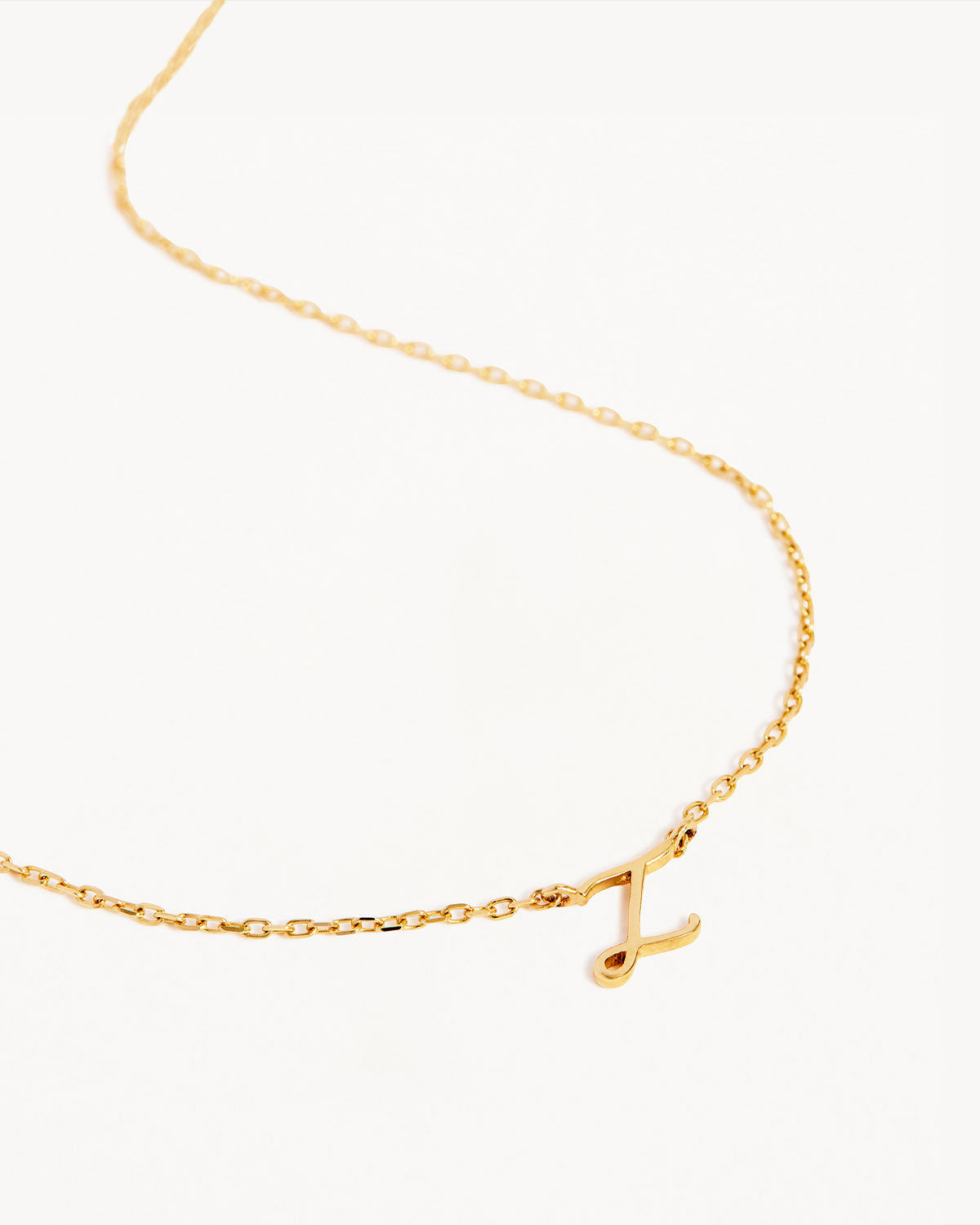 18k Plating Gold Love Letter Necklace