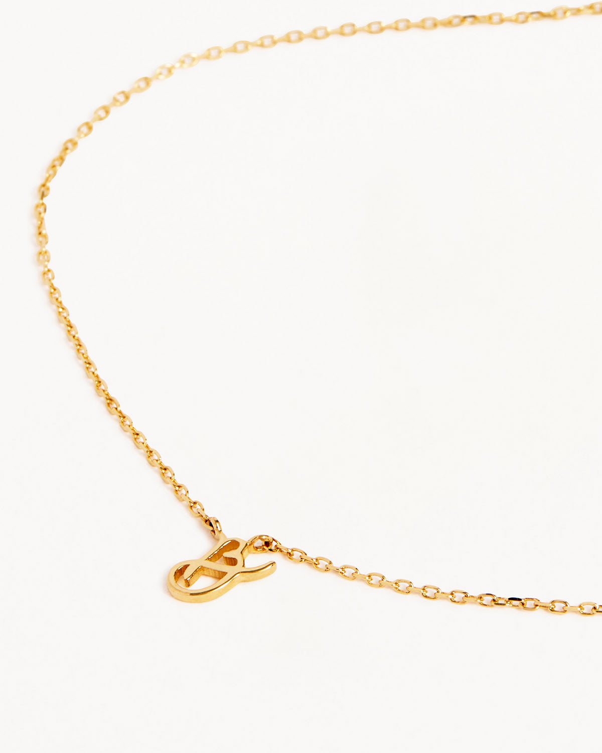 18k Plating Gold Love Letter Necklace